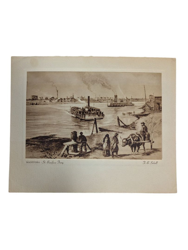 Vintage Canadian Historical Prints Collection w/ Patons & Baldwins Card