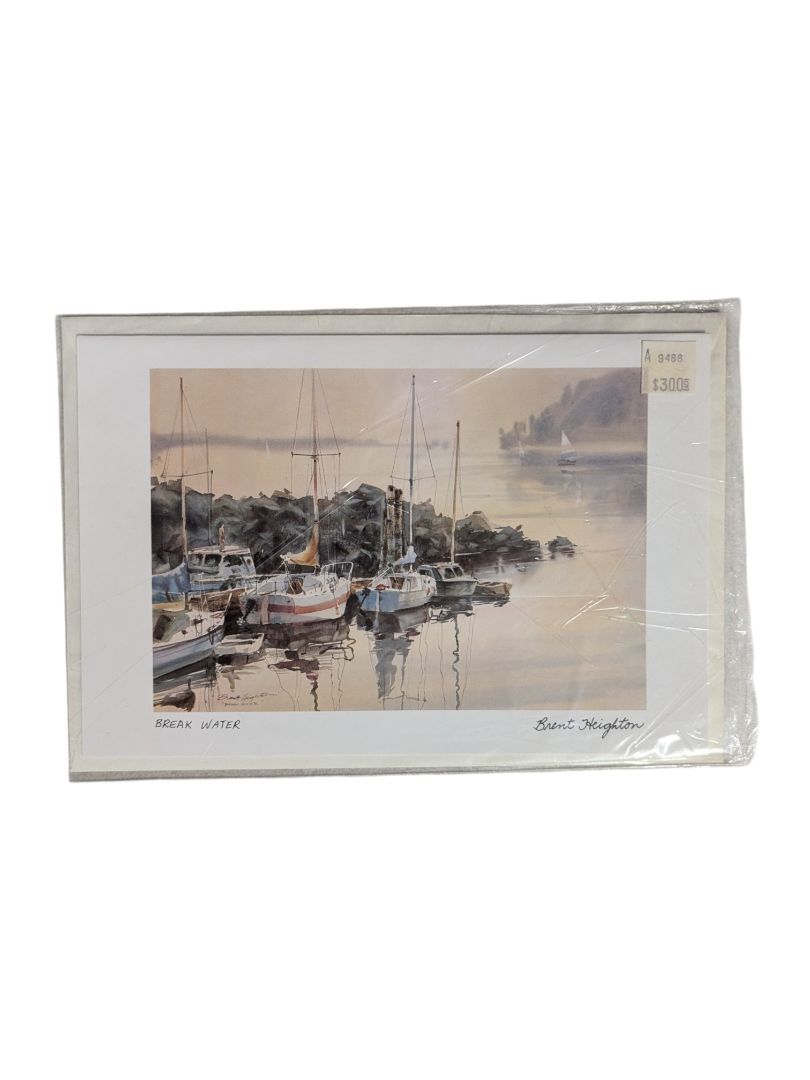 Brent Heighton “Break Water” Canadian Art Card with Envelope