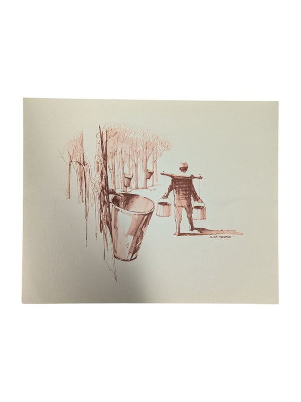 Cliff Kearns “Schneider’s Maple Sugaring Collection” – Set of 4