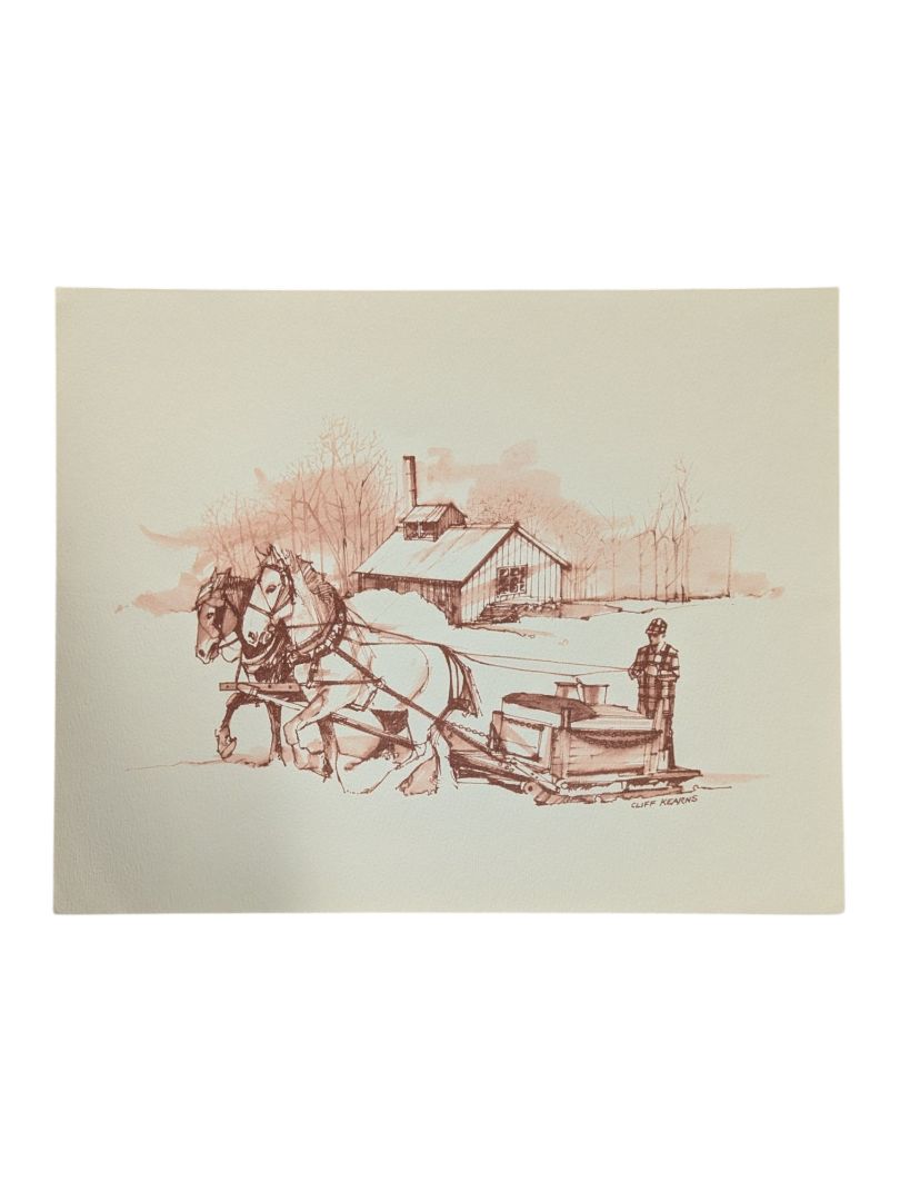 Cliff Kearns “Schneider’s Maple Sugaring Collection” – Set of 4