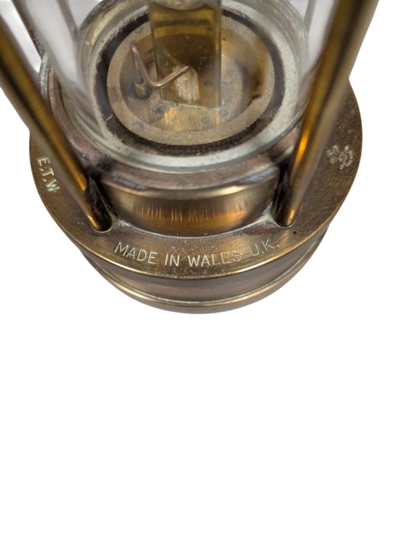 E. Thomas & Williams Cambrian Brass Miners Lamp – 1985 Wales U.K.