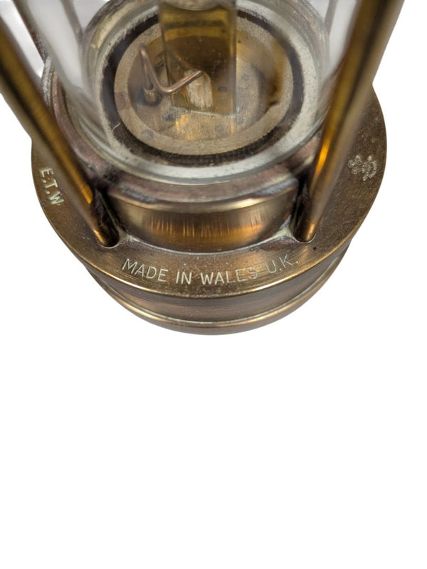E. Thomas & Williams Cambrian Brass Miners Lamp – 1985 Wales U.K.