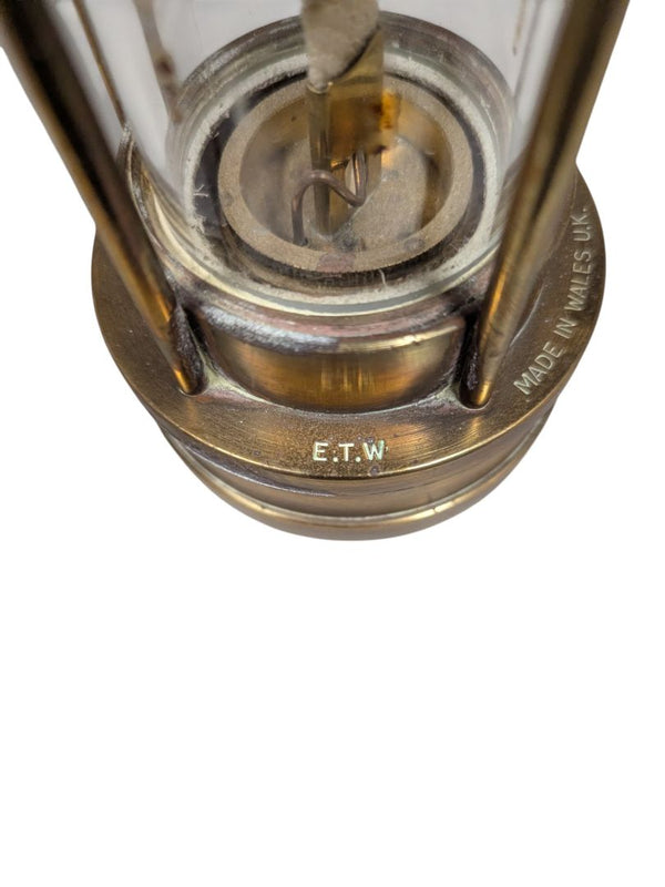 E. Thomas & Williams Cambrian Brass Miners Lamp – 1985 Wales U.K.