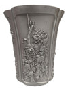 Royal Selangor Pewter Floral Relief Vase – Dragonfly & Botanical Motif