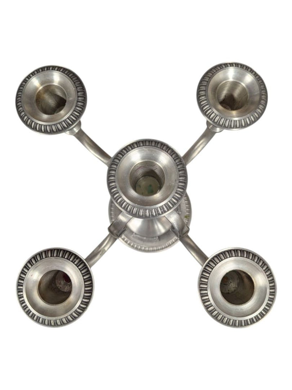 WMF Pewter 5-Arm Candelabra – Rembrandt Series Figural Base