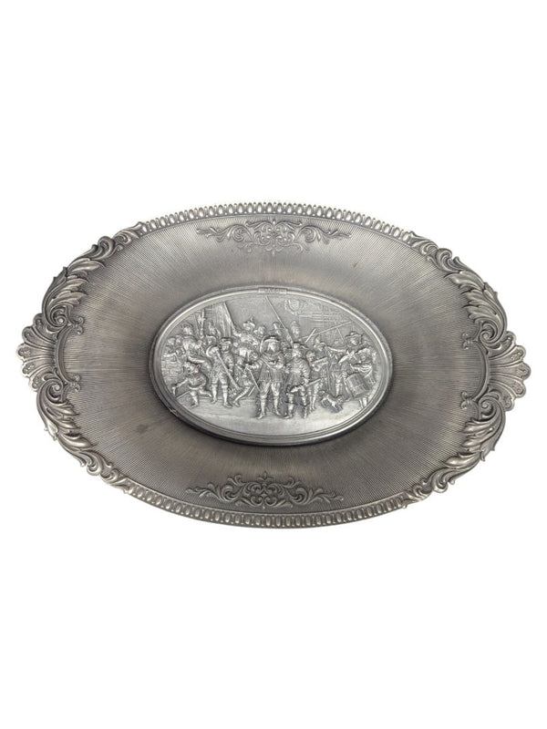WMF Zinn Rembrandt "Night Watch" Pewter Relief Bowl