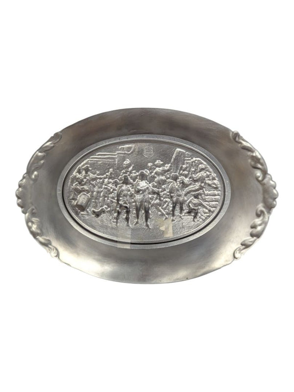 WMF Zinn Rembrandt "Night Watch" Pewter Relief Bowl