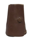 Vintage Metal Nesting Shot Glass Set in Leather Case