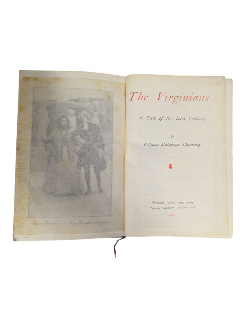 The Virginians by Thackeray - 1904 Antique Leather-Bound Edition