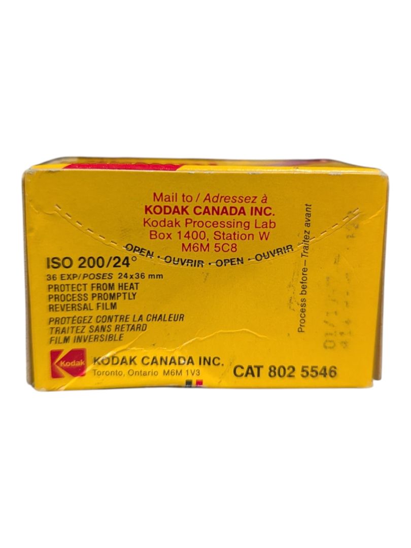 Vintage Kodak 35mm Film Lot – Kodachrome 200 & Plus-X Pan Rolls w/ Box