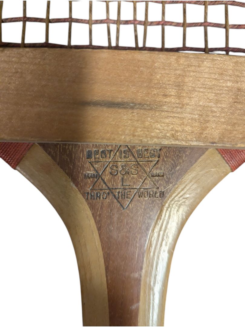 Slazenger “The Stadium” S&S Wooden Tennis Racket