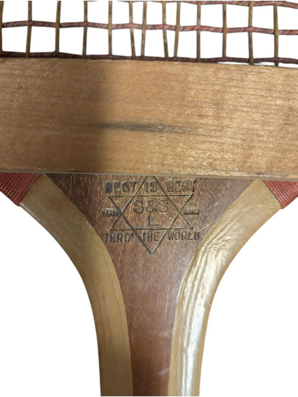 Slazenger “The Stadium” S&S Wooden Tennis Racket