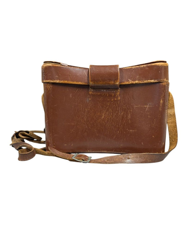 Vintage Leather Camera Case with Kodak Slides & Flashbulbs