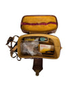 Vintage Leather Camera Case with Kodak Slides & Flashbulbs