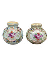 Chinese Cloisonné & Porcelain Salt & Pepper Shakers