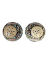 Chinese Cloisonné & Porcelain Salt & Pepper Shakers