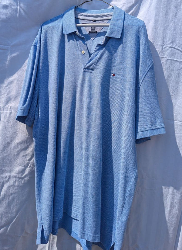 Tommy Hilfiger Classic Fit Polo Shirt – Light Blue, XXL