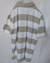 Tommy Hilfiger Custom Fit Striped Polo Shirt White/Grey XXXL