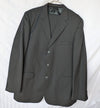 WoolTouch Men's Charcoal Pinstripe 2-Piece Suit Blazer & Dress Pants, Size 46R / 40L