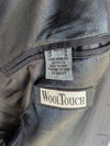 WoolTouch Men's Charcoal Pinstripe 2-Piece Suit Blazer & Dress Pants, Size 46R / 40L
