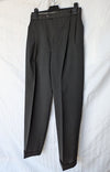 WoolTouch Men's Charcoal Pinstripe 2-Piece Suit Blazer & Dress Pants, Size 46R / 40L