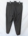WoolTouch Men's Charcoal Pinstripe 2-Piece Suit Blazer & Dress Pants, Size 46R / 40L