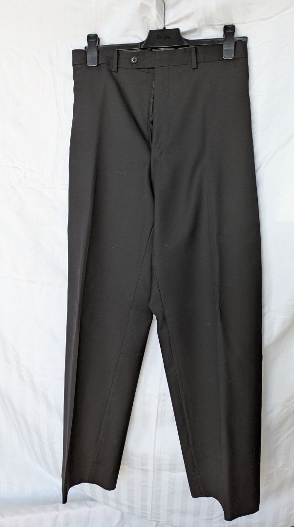 Budd’s Park Lane Black Woolmark 2-Piece Suit – Blazer & Dress Pants