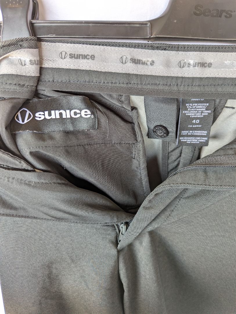 Sunice Men’s Performance Golf Shorts – Charcoal Grey Size 40