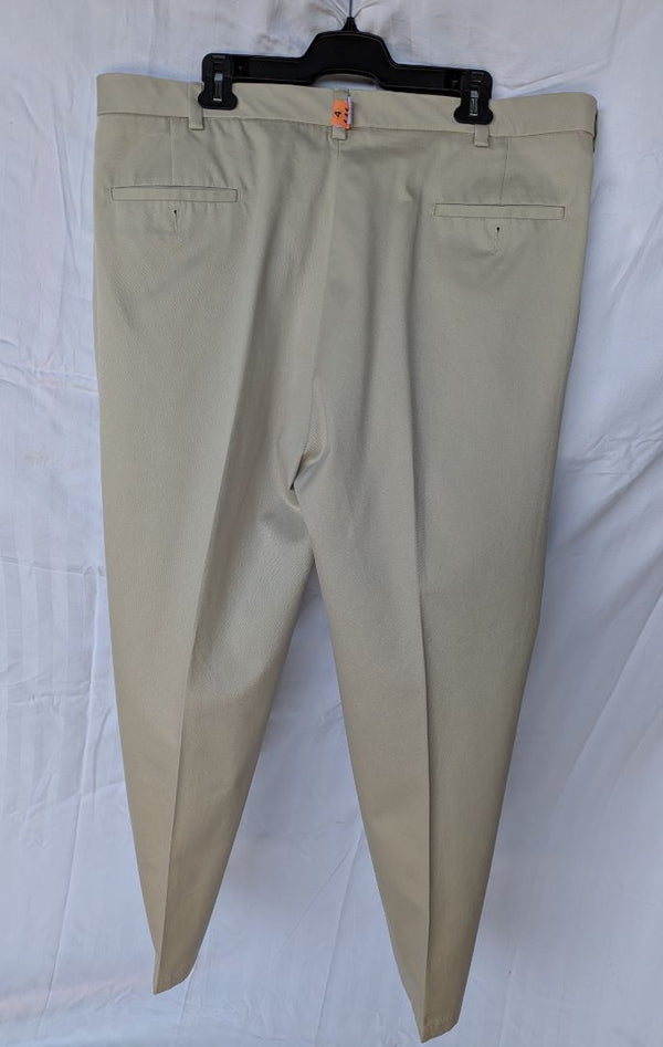 Haggar 1926 Men’s Classic Dress Pants – Light Beige/Tan Trousers W40 L32