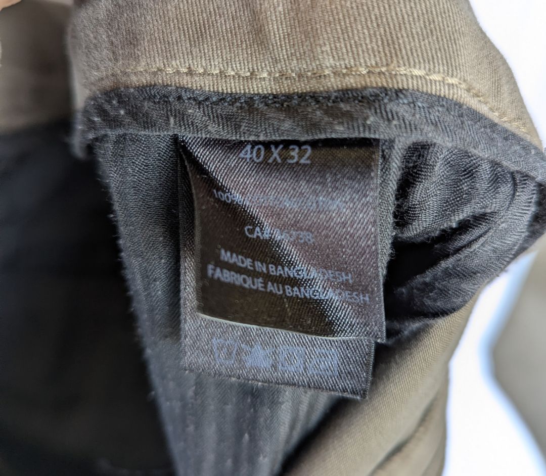Haggar 1926 Men’s Classic Dress Pants – Taupe/Brown Trousers (40x32)