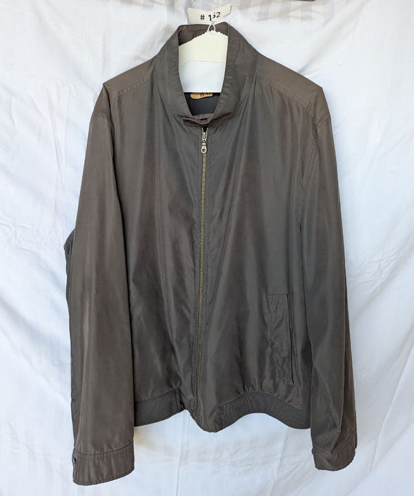 Joseph & Feiss International Men’s Brown Lightweight Bomber Jacket – Size XXL
