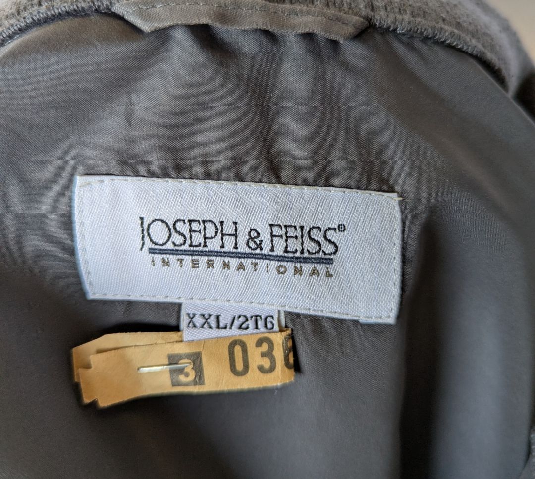 Joseph & Feiss International Men’s Brown Lightweight Bomber Jacket – Size XXL