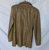 FM Canada Tan Leather Button Front Jacket – Size Small