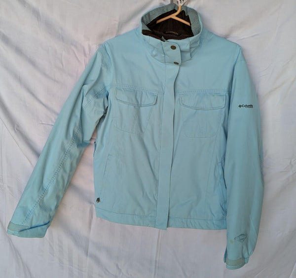 Columbia Titanium Women’s Light Blue Insulated Outdoor Jacket – Size Medium
