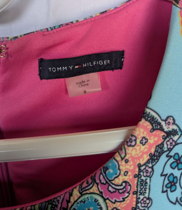 Tommy Hilfiger Multicolor Paisley Sheath Dress – Size 8