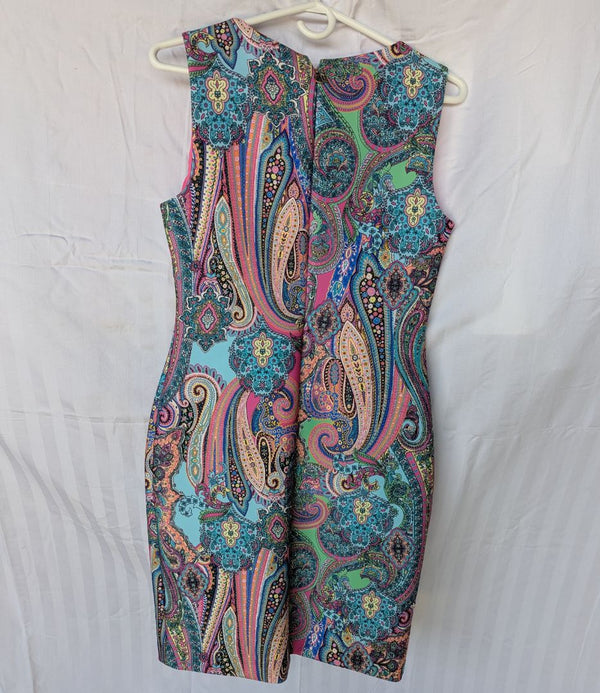 Tommy Hilfiger Multicolor Paisley Sheath Dress – Size 8