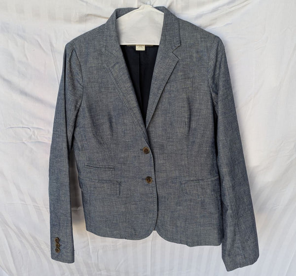J.Crew Light Blue Cotton Blazer – Women’s Size 8