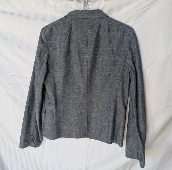 J.Crew Light Blue Cotton Blazer – Women’s Size 8