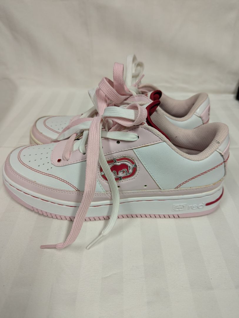 Ecko Red by Marc Ecko Women’s Cartel-Van Ness Sneakers – Pink/White – Size US 8 with Box