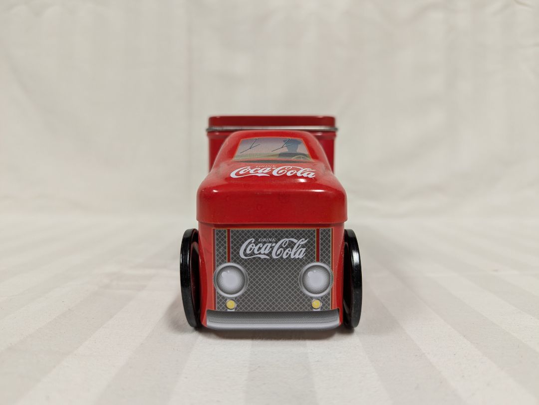 Vintage Coca-Cola Holiday Joy Tin Truck Containers – Set of 2