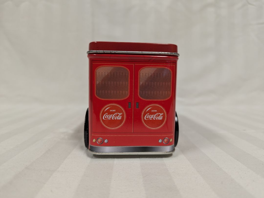 Vintage Coca-Cola Holiday Joy Tin Truck Containers – Set of 2