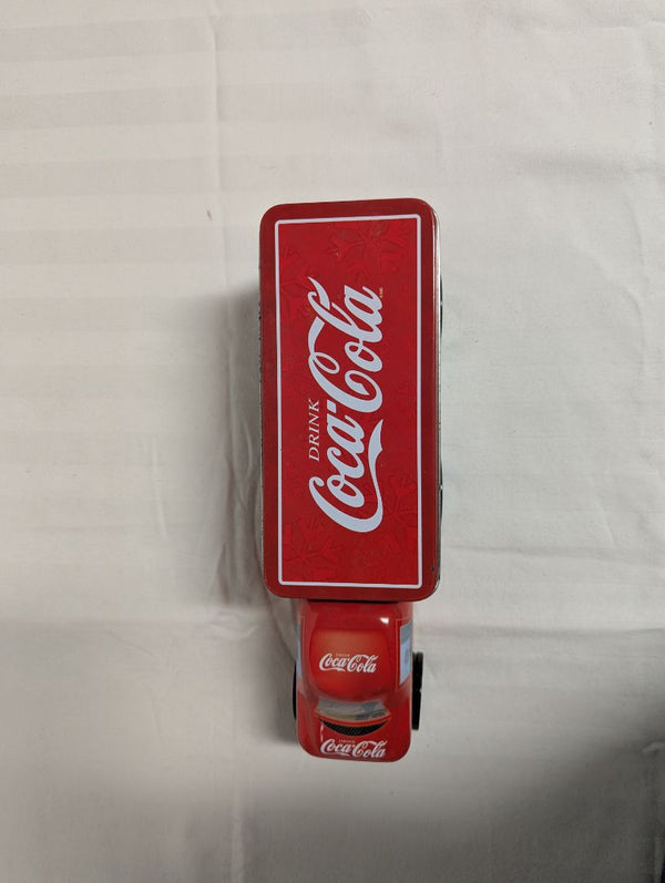 Vintage Coca-Cola Holiday Joy Tin Truck Containers – Set of 2