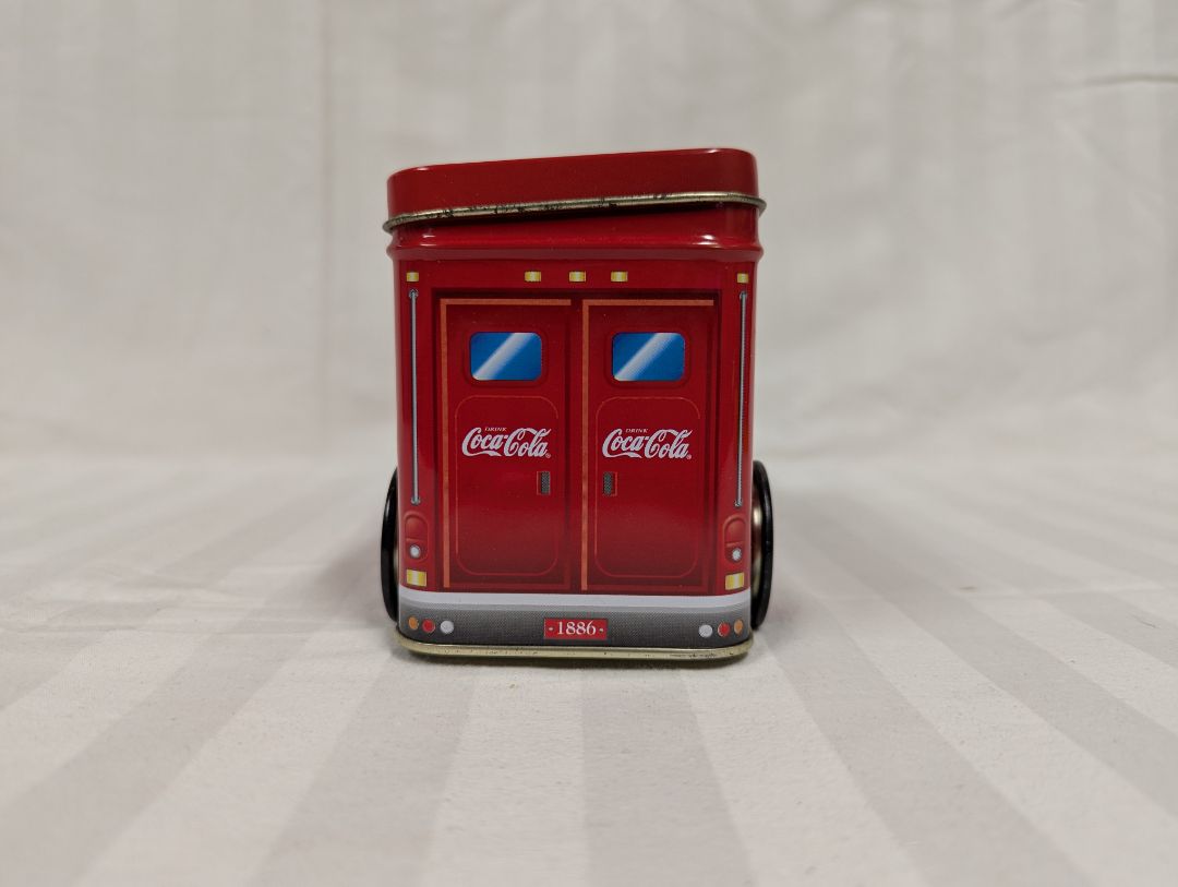 Vintage Coca-Cola Holiday Joy Tin Truck Containers – Set of 2