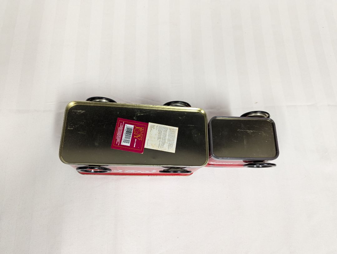 Vintage Coca-Cola Holiday Joy Tin Truck Containers – Set of 2