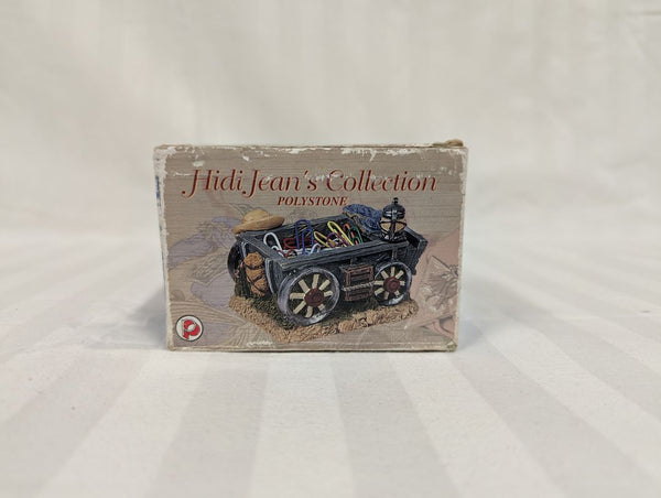 Hidi Jean’s Collection Polystone Western Wagon Desk Organizer / Paper Clip Holder