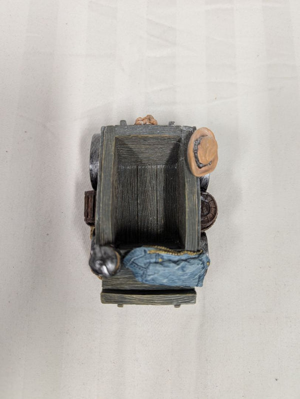 Hidi Jean’s Collection Polystone Western Wagon Desk Organizer / Paper Clip Holder