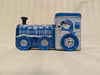 Snowflake Rail Lines Train Tin Container – Winter Snowman Design