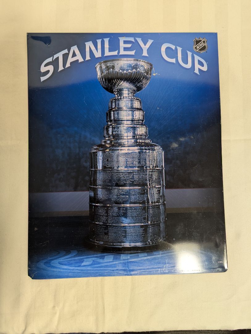 Stanley Cup NHL Metal Wall Sign – Official Hockey Décor