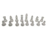 Glass Chess & Checkers Pieces Set – Frosted & Clear (No Board)