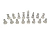 Glass Chess & Checkers Pieces Set – Frosted & Clear (No Board)